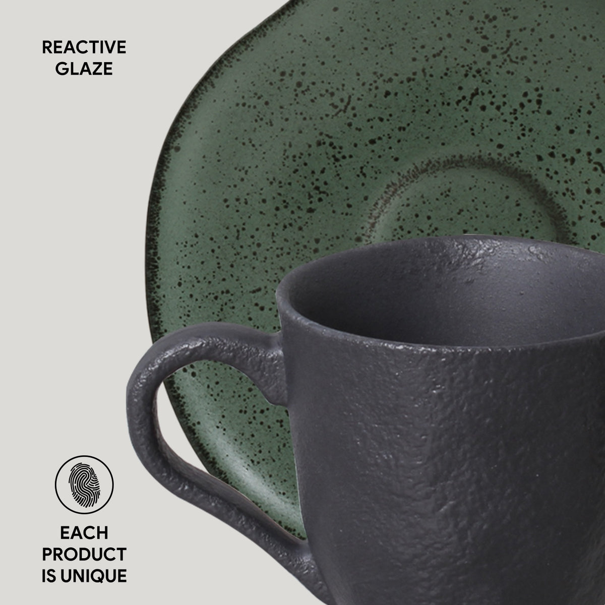 Porto Brasil GREENERY ORGANIC COFFEE CUP + ORGANIC SAUCER  SKU: '351495801