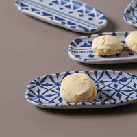 Porto Brasil MAYA SHALLOW OVAL PR ORGANIC STONEWARE dia. 6.5x3.15" SET OF 2 DESIGNS  SKU: '35214117901