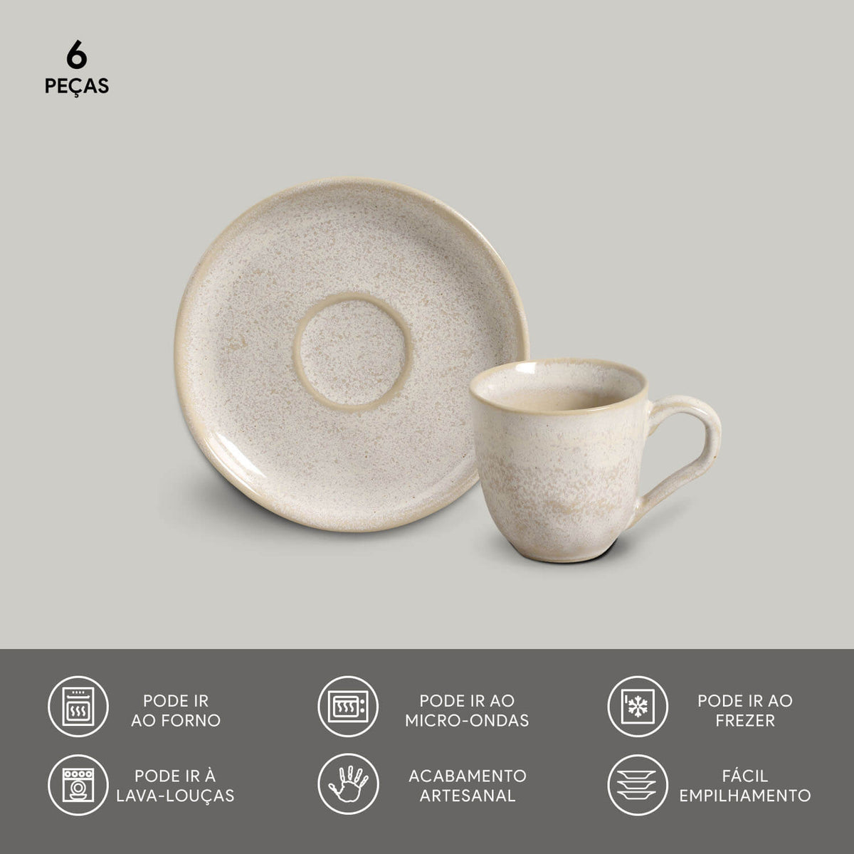 Porto Brasil LATTE ORGANIC COFFEE CUP + BIO SAUCER  SKU: '3531108501