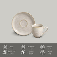 Porto Brasil LATTE ORGANIC COFFEE CUP + BIO SAUCER  SKU: '3531108501