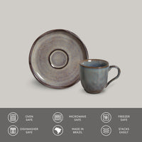 Porto Brasil TOURMALINE ORGANIC COFFEE CUP + BIO SAUCER  SKU: '3531108901
