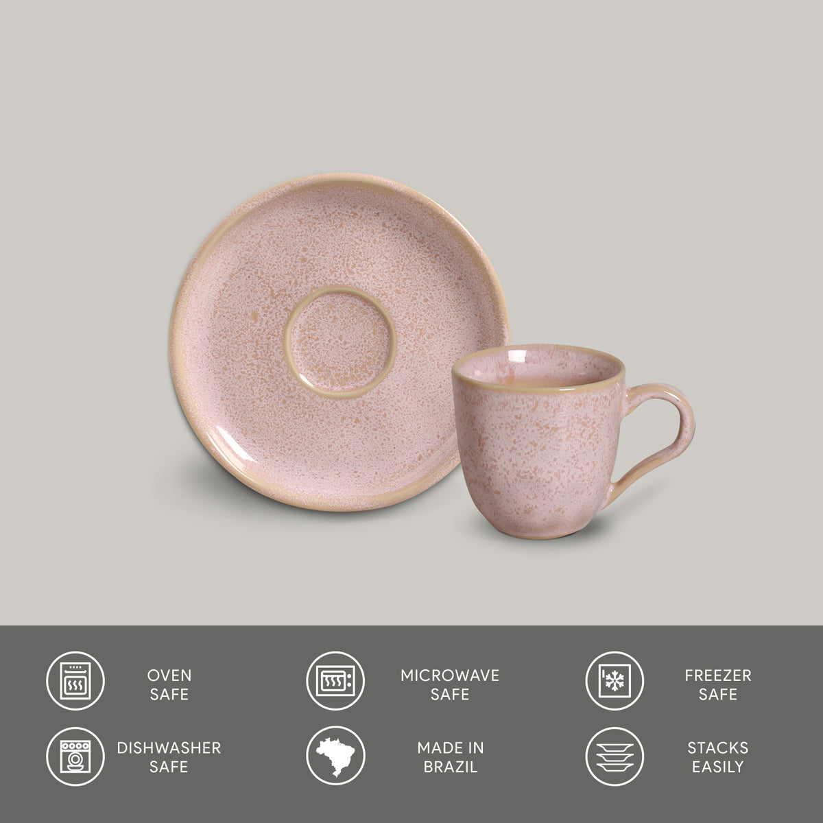 Porto Brasil LITCHI ORGANIC COFFEE CUP + BIO SAUCER  SKU: '3531109201