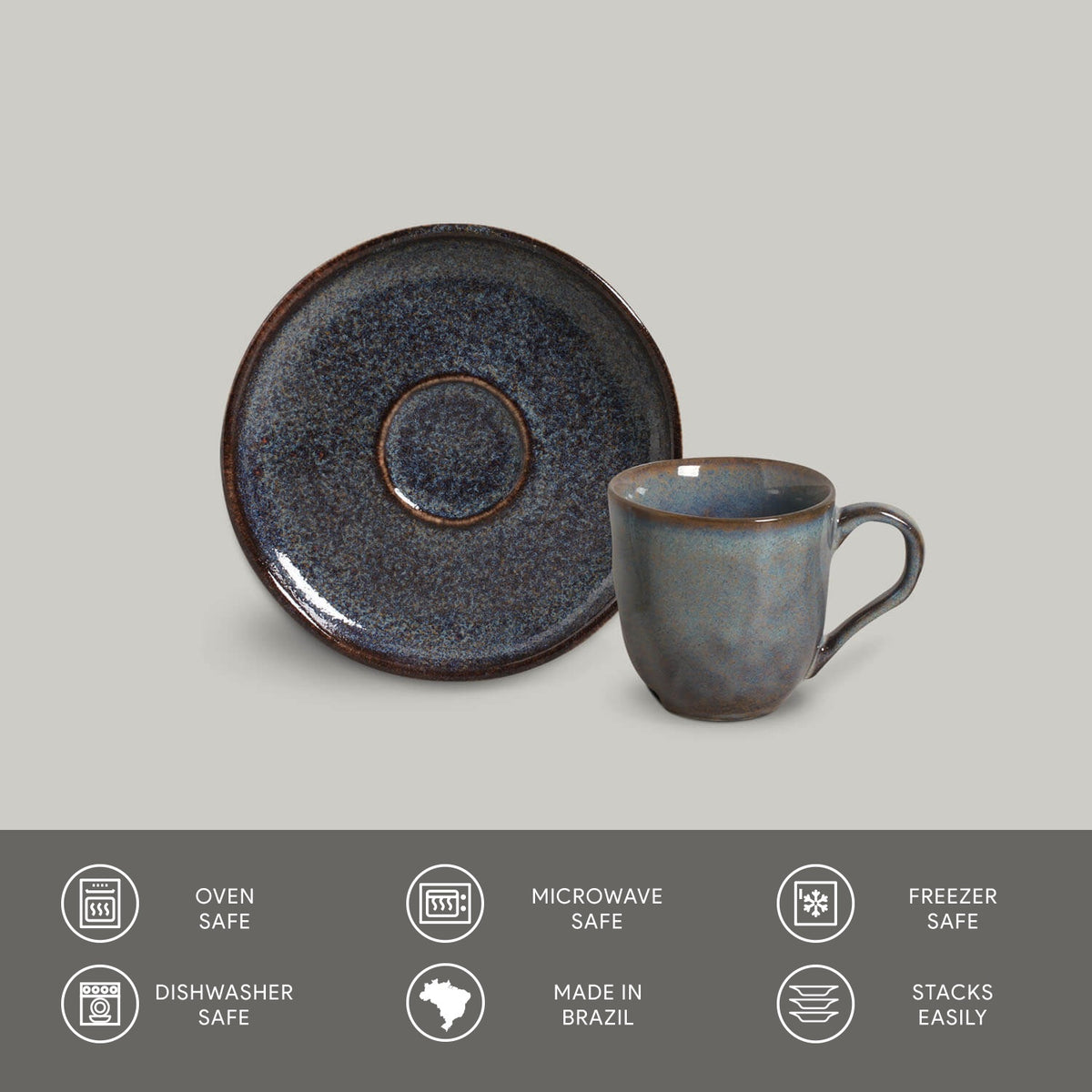 Porto Brasil TITANIUM ORGANIC COFFEE CUP + BIO SAUCER  SKU: '3531109401