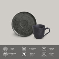 Porto Brasil CHROMIUM ORGANIC COFFEE CUP + BIO SAUCER  SKU: '3531115901