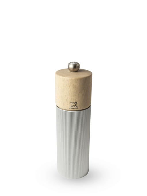 Peugeot Line Zirlion Salt Mill, Aluminum + Beechwood, Natural, 18 cm - 7 in SKU: 39912
