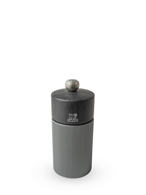 Peugeot Line Zirlion Salt Mill, Aluminum + Beechwood, Carbon, 12 cm - 5 in SKU: 39936