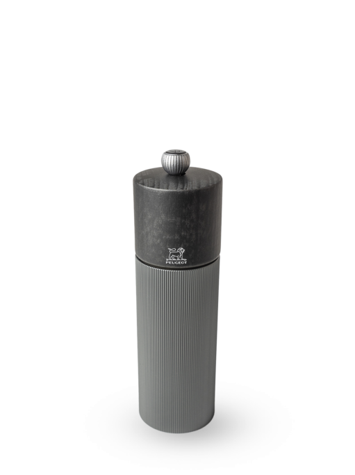 Peugeot Line Pepper Mill, Aluminum + Beechwood, Carbon, 18 cm - 7 in SKU: 39943