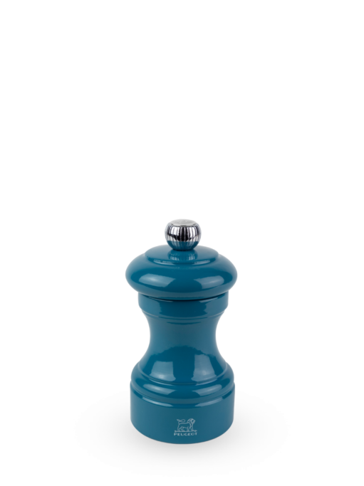 Peugeot Bistro Zirlion Salt Mill, Pacific Blue, 10 cm - 4 in SKU: 40734