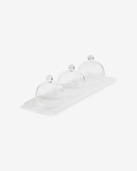 TRAY WITH 3 DOMES