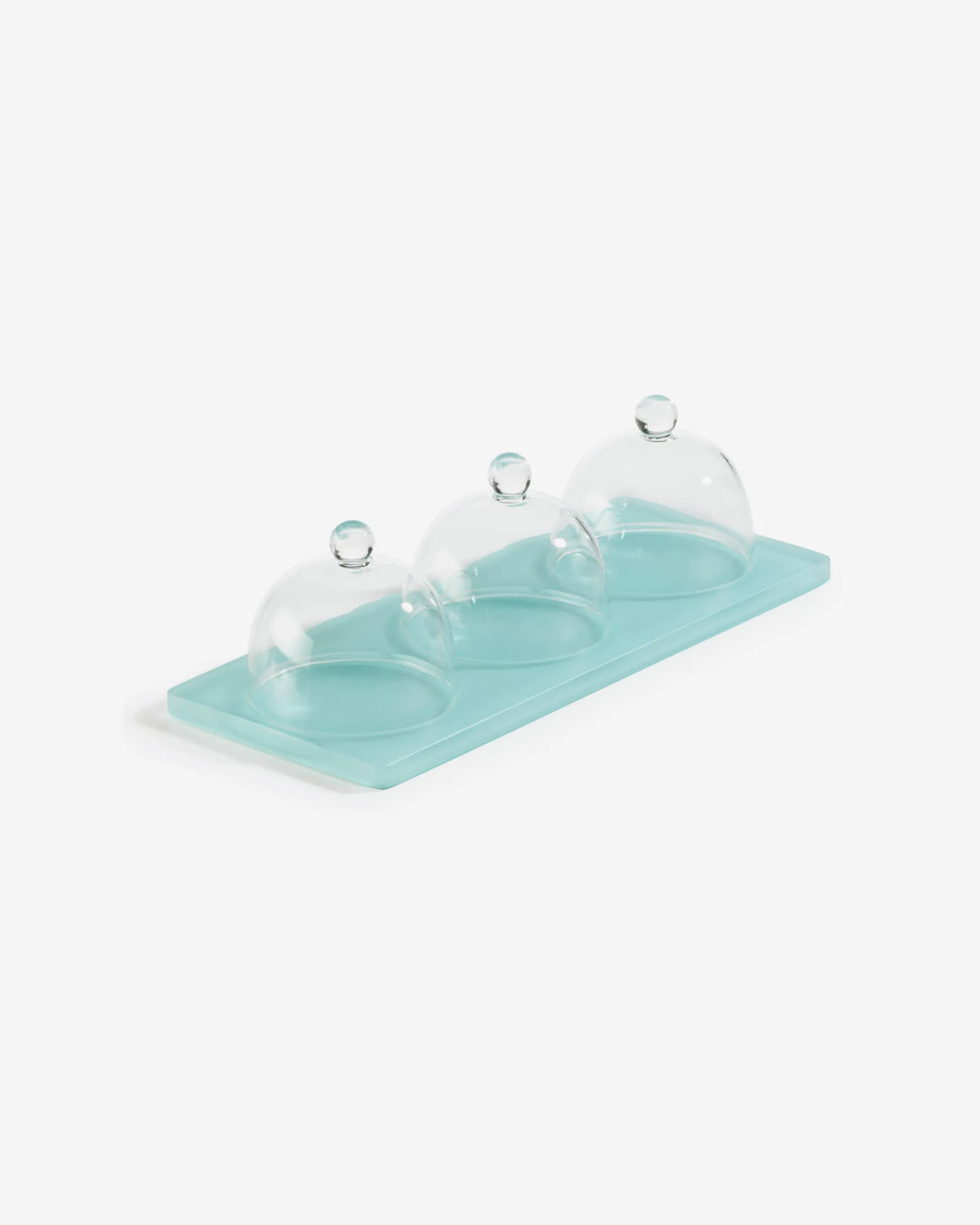 TRAY WITH 3 CLOCHES