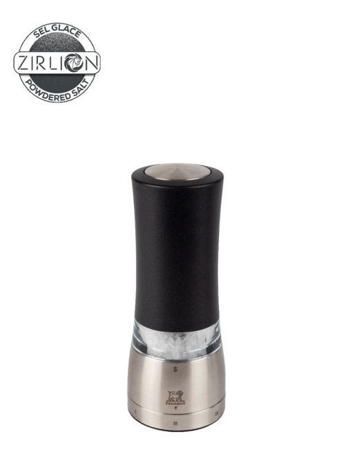 Peugeot Daman Electric Zirlion Salt Mill, u'Select, Iridescent Black, 18 cm - 7 in  SKU: 4318600