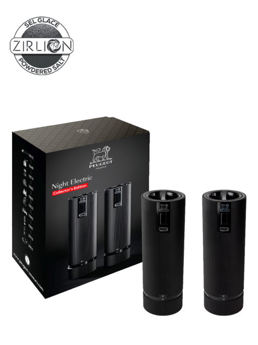 Peugeot Night Electric Gift Set, Line Electric Duo, u'Select, Pepper Mill and Zirlion Salt Mill, Black, 15 cm - 6 in SKU: 4329200