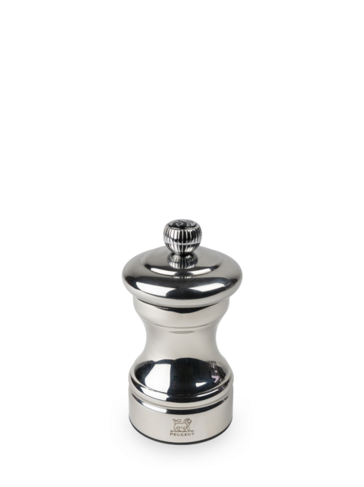 Peugeot Bistro Chef Shiny Pepper Mill, Stainless Steel, 10 cm - 4 in SKU: 44237