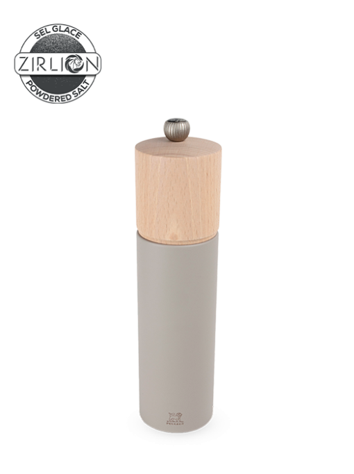 Peugeot Boreal Zirlion Salt Mill, Wood, Pebble Grey, 21 cm - 8 in SKU: 4431200