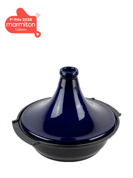 Peugeot Appolia Atlas Tagine, Ceramic + Aluminum, 30 cm - 12 in, Blue SKU: 62170