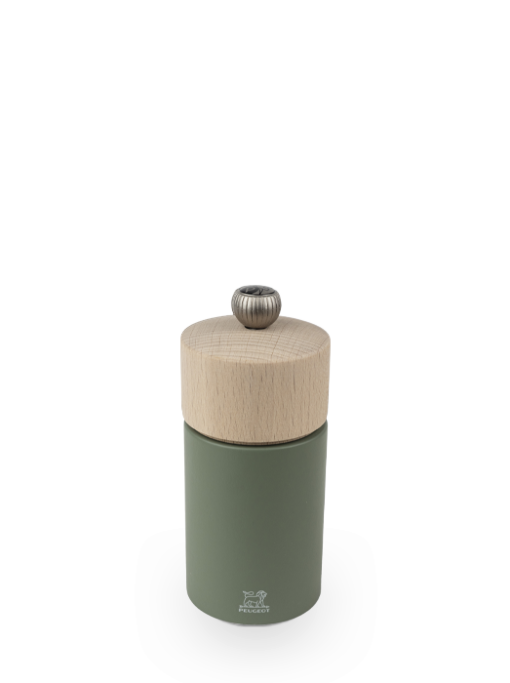 Peugeot Boreal Pepper Mill, Wood, Forest Green, 12 cm - 5 in SKU: 48174