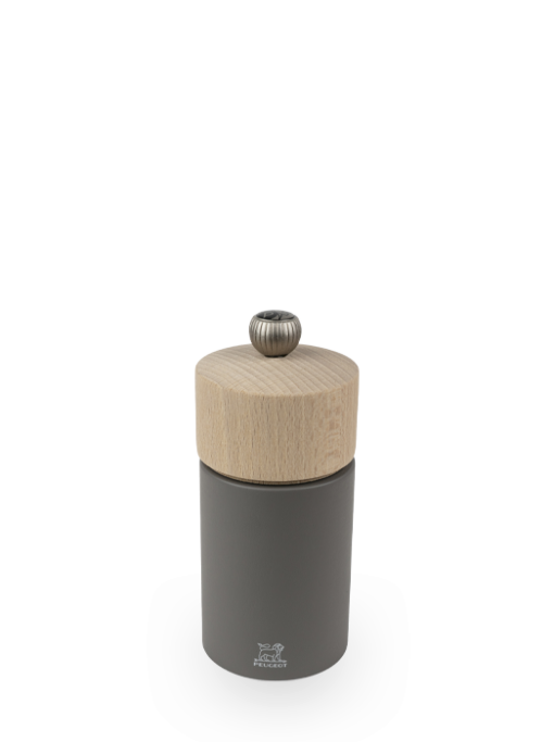 Peugeot Boreal Pepper Mill, Wood, Rock Gray, 12 cm - 5 in SKU: 48198