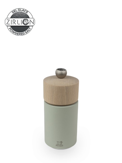 Peugeot Boreal Zirlion Salt Mill, Wood, Sage Green, 12 cm - 5 in SKU: 4822800