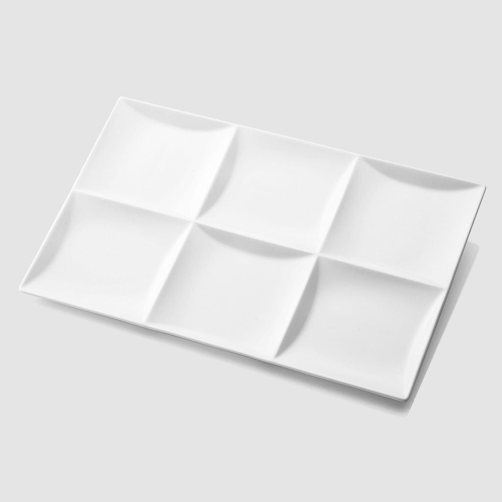 30CM SQUARE 6 DIVIDED TRAY