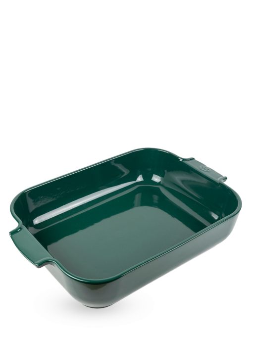 Peugeot Appolia Rectangular Ceramic Baking Dish, 40 cm - 16 in, Forest Green SKU: 62064