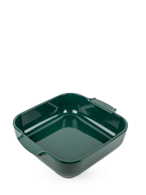 Peugeot Appolia Square Ceramic Baking Dish, 28 cm - 11 in, Forest Green SKU: 62125