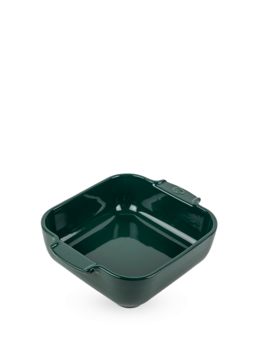 Peugeot Appolia Square Ceramic Baking Dish, 21 cm - 8 in, Forest Green SKU: 62132