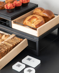 Revol BASALT RECTANGULAR TRAY,1/2 GASTRO Matt slate style SKU: '642500