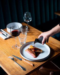 Revol LIKID OIL CRUET WITH POURER 25CL Slate Huile/Oil ceramet Argent SKU: '645254