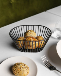 Revol INSPIRED, BY REVOL WIRE BASKET OVAL 32,1X23,9CM Black metal SKU: '650494