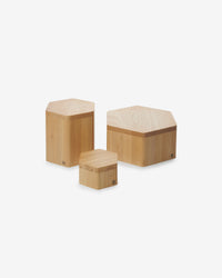 SET OF 3 DISPLAY RISERS