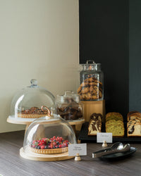 Revol INSPIRED, BY REVOL CLOCHE,LARGE & OAK BASE Glass SKU: '650898