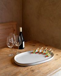 Revol CARACTERE OVAL DISH White Cumulus SKU: '652864