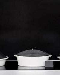 Revol REVOLUTION 2 OVAL COCOTTE 12.75''/32.5cm Silver Crescendo Induction Crescendo argent SKU: '653368