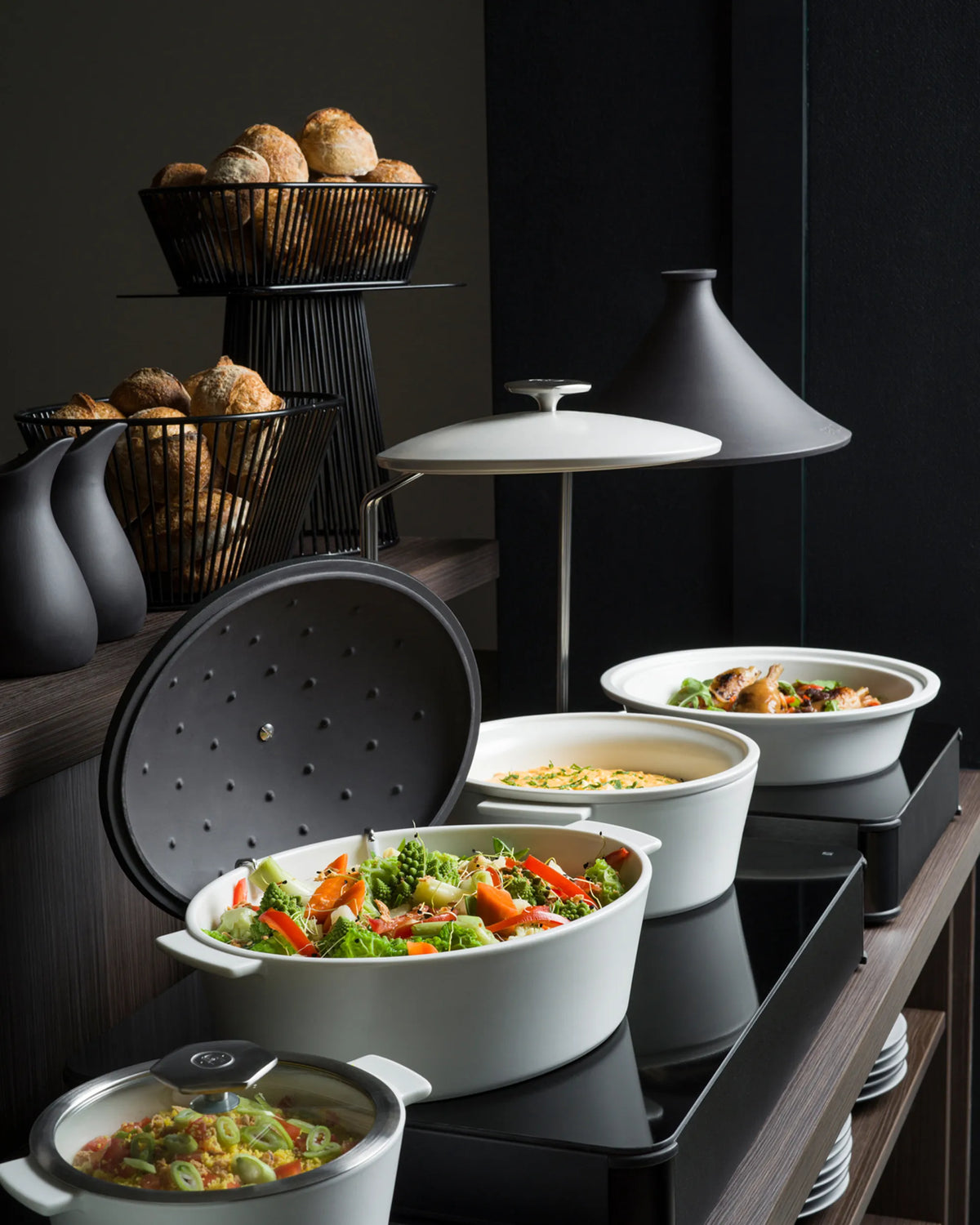 Revol REVOLUTION 2 TAJINE 12.5''/32cm Silver Crescendo Induction Crescendo argent SKU: '653372