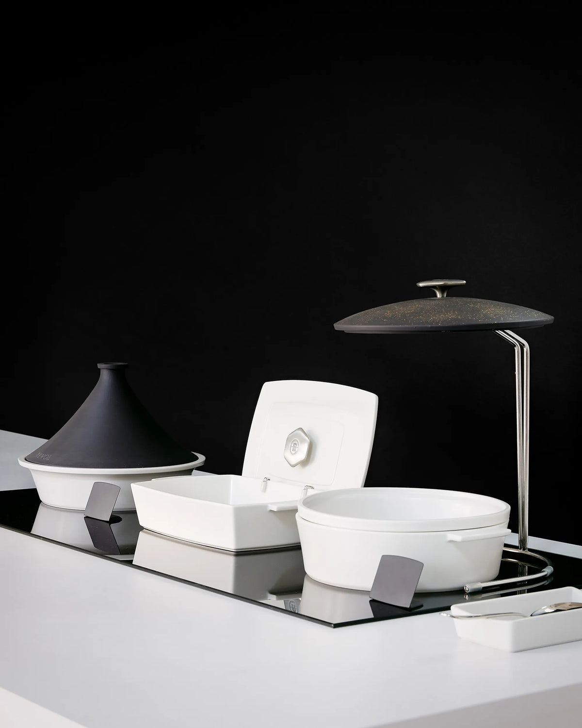 Revol REVOLUTION 2 TAJINE 12.5''/32cm Silver Crescendo Induction Crescendo argent SKU: '653372