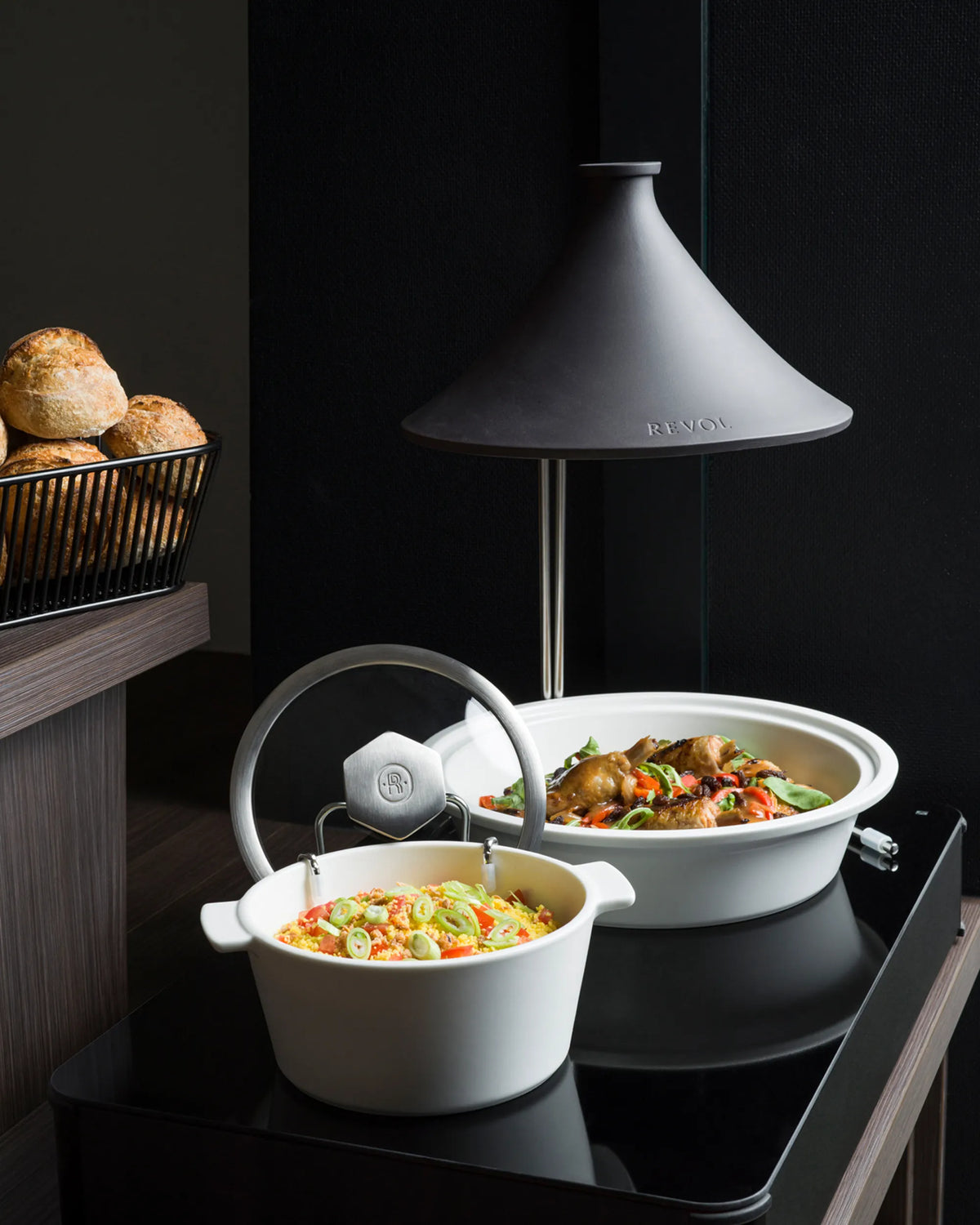 Revol REVOLUTION 2 TAJINE 12.5''/32cm Matt slate style Induction SKU: '653376