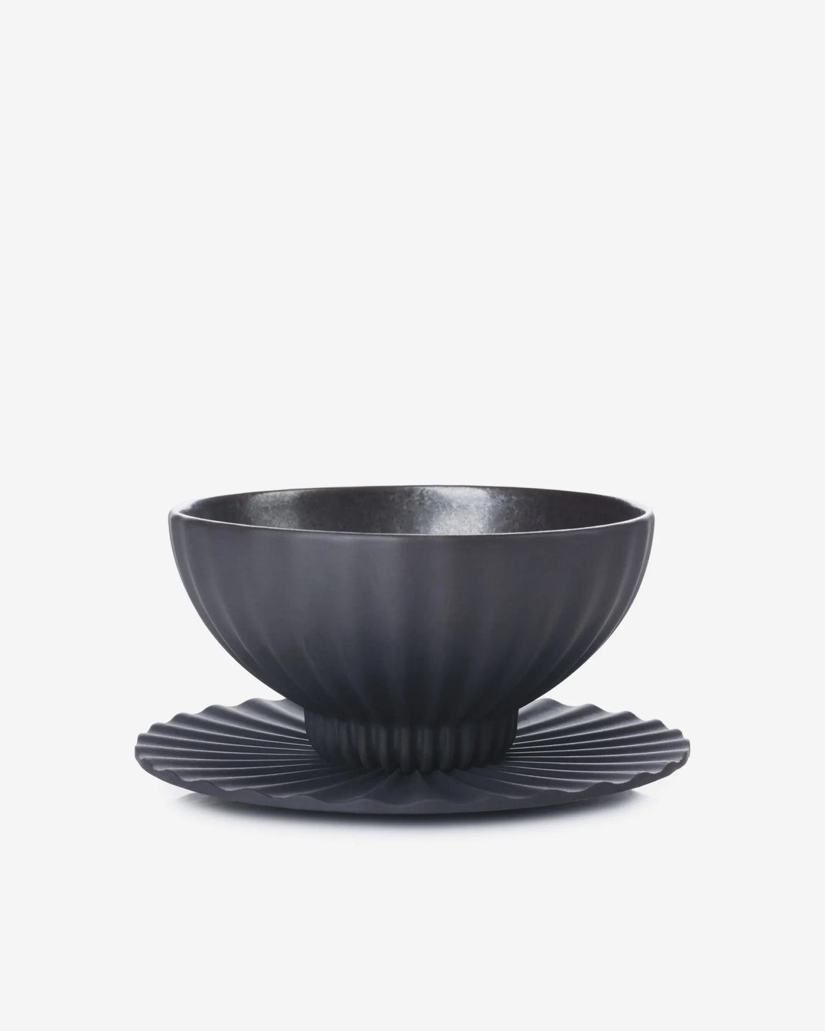Revol PEKOE BOWL 28CL Black Smooth Dark Metal SKU: '653851