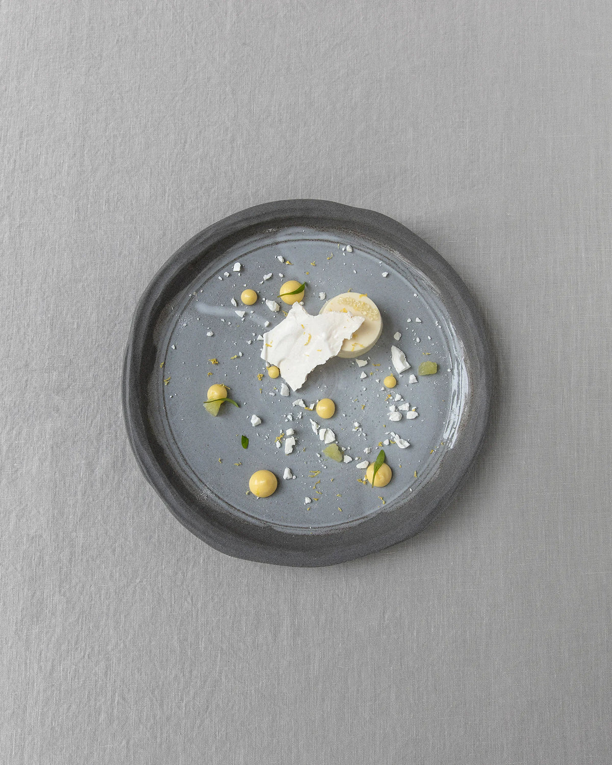 Revol  NO.W DESSERT PLATE 21CM Matt grey Recyclay SKU: '654618