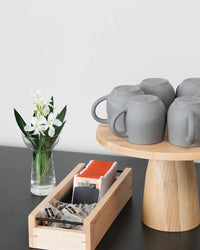 Revol  NO.W MUG WITH HANDLE 33CL Matt grey Recyclay SKU: '654813