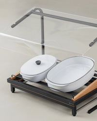 Revol CARACTERE CULINAIRE RECT DISH WITH LID 26X18, Nutmeg SKU: '655271