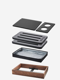 Revol EN SCENE TRAY GN 1/3 FOR 2 CARAFES/BOTTLES Nacryl Anthracite SKU: '656914