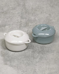Revol BOMBANCE ROUND COCOTTE 19CM OVEN WITH PORCELAIN LID Cloud Grey SKU: '660132