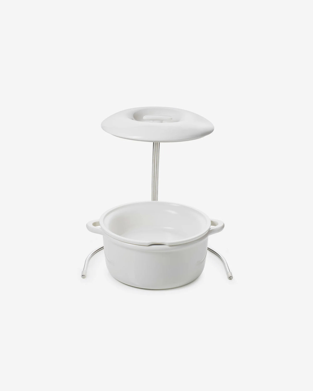 Revol BOMBANCE ROUND COCOTTE 26CM INDUCTION WITH PORCELAIN LID Alabaster white Induction SKU: '660138