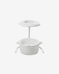 Revol BOMBANCE ROUND COCOTTE 26CM INDUCTION WITH PORCELAIN LID Alabaster white Induction SKU: '660138