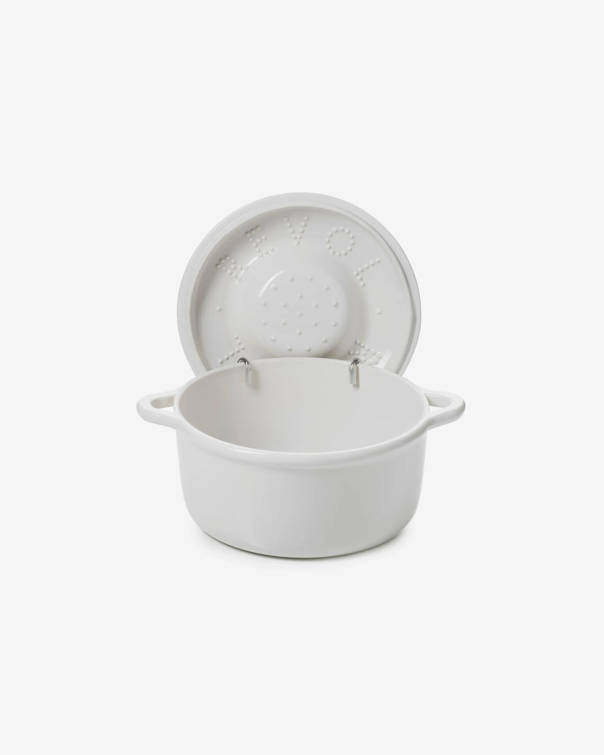 Revol BOMBANCE ROUND COCOTTE 26CM INDUCTION WITH PORCELAIN LID Alabaster white Induction SKU: '660138