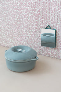 Revol BOMBANCE ROUND COCOTTE 31CM INDUCTION WITH PORCELAIN LID Cloud Grey Induction SKU: '660144