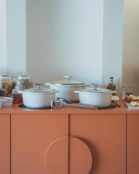 Revol BOMBANCE ROUND COCOTTE 19CM INDUCTION WITH GLASS LID Alabaster white Glass Induction SKU: '660147