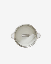 Revol BOMBANCE ROUND COCOTTE 22CM INDUCTION WITH GLASS LID Alabaster white Glass Induction SKU: '660149