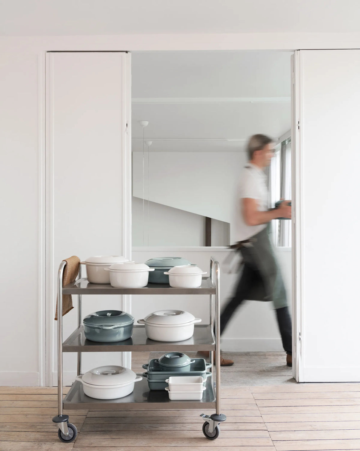 Revol BOMBANCE ROUND COCOTTE 22CM INDUCTION WITH GLASS LID Alabaster white Glass Induction SKU: '660149