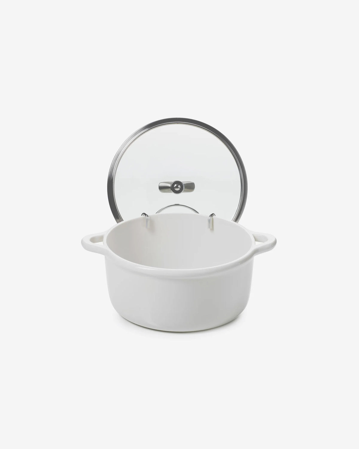 Revol BOMBANCE ROUND COCOTTE 26CM INDUCTION WITH GLASS LID Alabaster white Glass Induction SKU: '660151